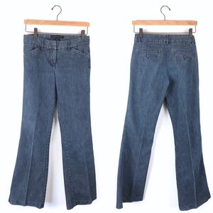 EXPRESS Editor wide leg stretchy jeans, size 0